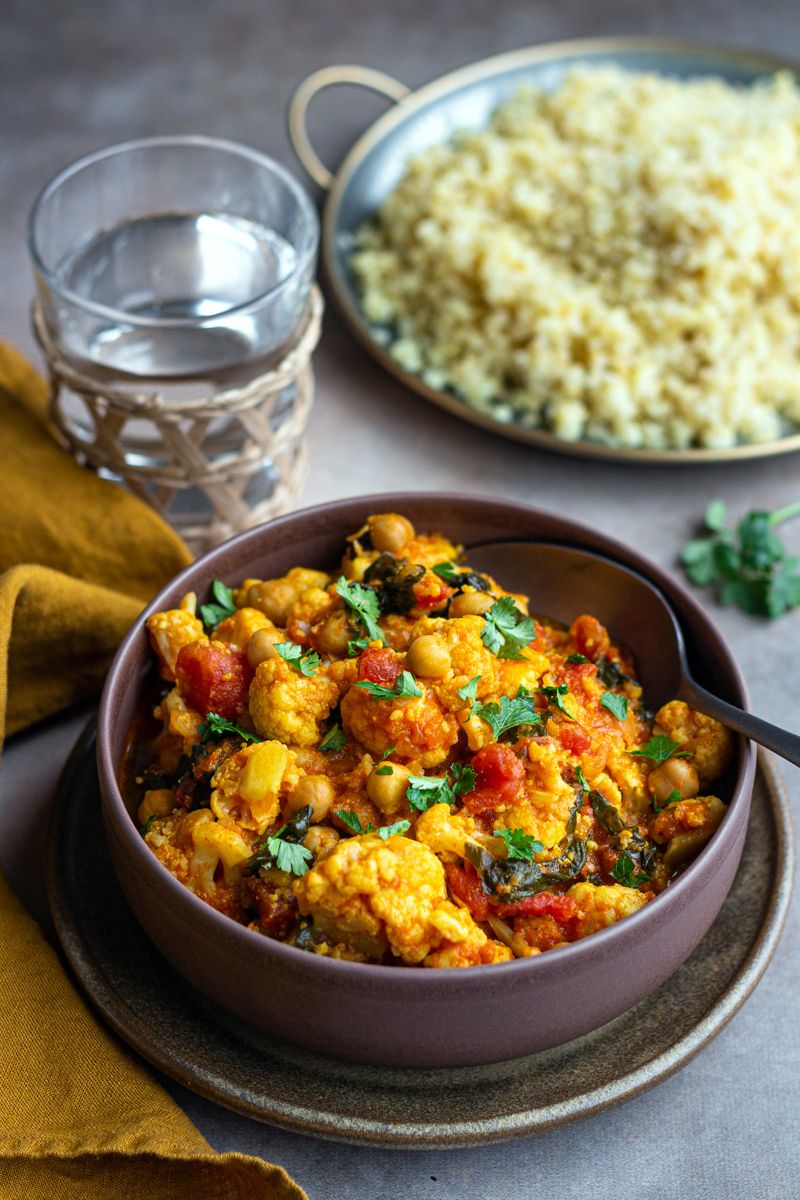 Curry De Chou Fleur Au Lait De Coco Au Cookeo Ou Sans Amandine Cooking