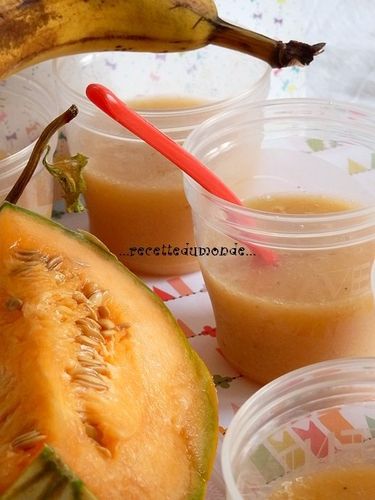 Compote Melon Banane Bebe A Partir De 6 Mois Recette Du Monde