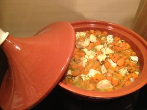 Tajine de poulet à la coriandre