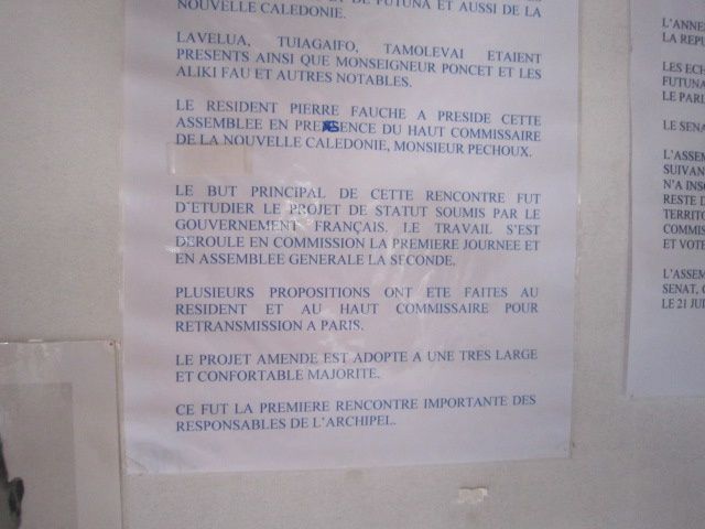 Voici quelques photos prises dans les différents endroits qui fêtent le cinquantième anniversaire du statut du territoire des iles de Wallis et Futuna ( 1961/2011)