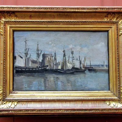 Camille Corot, La Rochelle, Entrée du port d'échouage