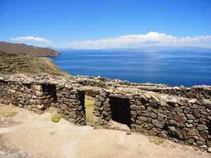 Les ruines Incas de Chincana présentes au Nord de l'île