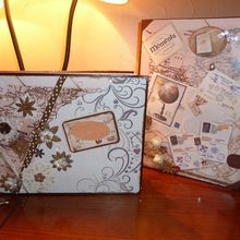 Valise urne de mariage et livre d'or  assortis, décorés selon votre thème de décoration de votre cérémonie  pour votre plus belle journée