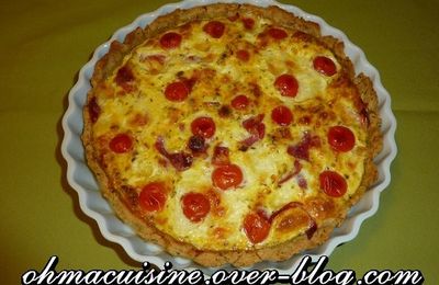 Tarte plaisir d'été "mozzarella , coppa et tomates" 