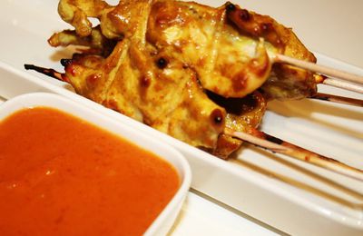 Brochettes de Poulet Sauce Satay