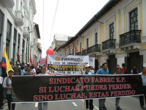 Primero de mayo en Quito 2015