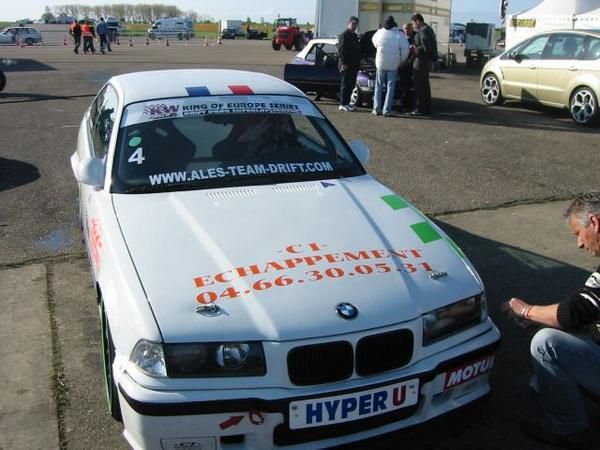 Photo de la deuxième manche du championnat King of Europe de drift pour l'année 2008