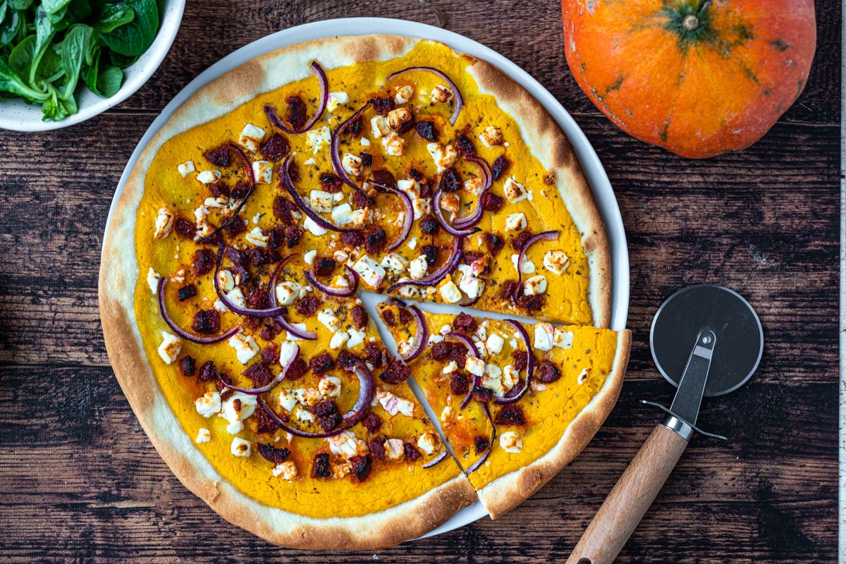 pizza courge