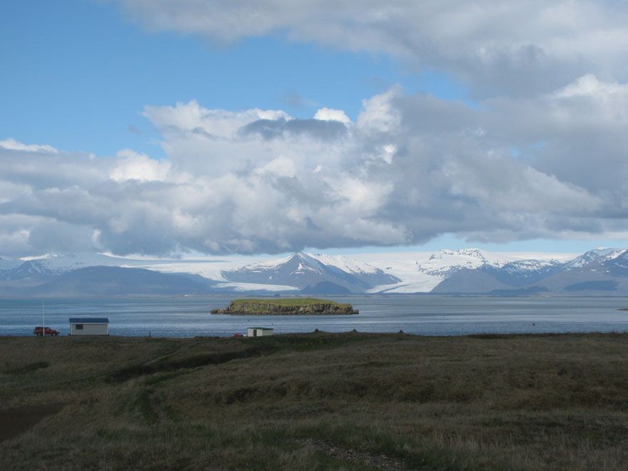 Album - Islande  Hofn---panorama-sur-le-Vatnajokull