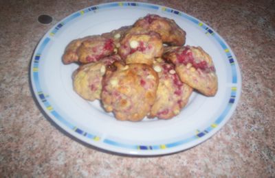 COOKIES CHOCOLAT BLANC FRAMBOISES