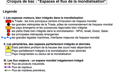 Croquis de géographie : l'espace mondialisé