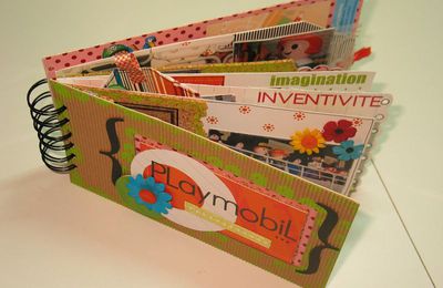 Mini album façon McScrap : Playmobil...En avant les histoires !