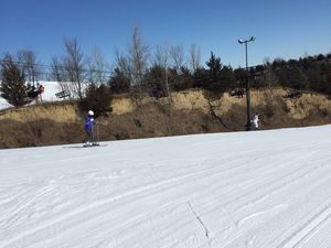 plaisir d'hiver, le ski!