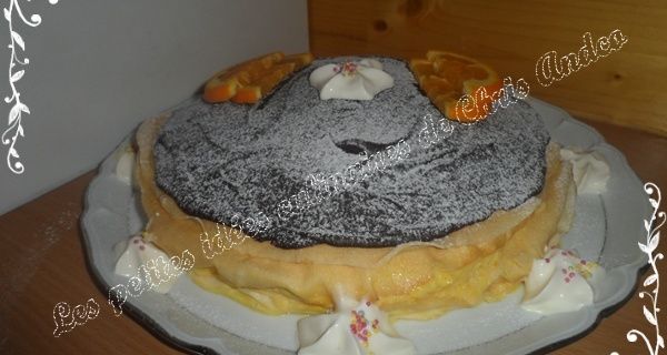 Gâteau de crêpes orange & chocolat