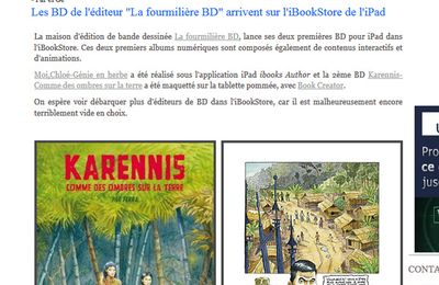 Karennis 1 sur I'iBookStore de l'iPad !