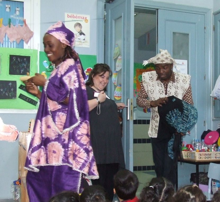 Visite de Sandra et Kevin dans la classe de Katty