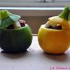 Courgettes rondes, tomates séchées et féta