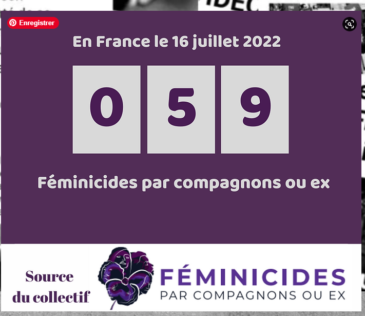 89 EME FEMINICIDES DEPUIS LE DEBUT  DE L ANNEE 2022