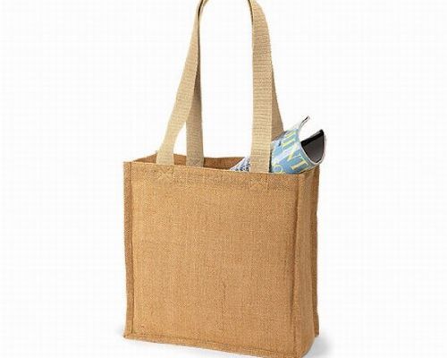 49080 Westford Mill Sac-cabas Compact en Toile de Jute Westford Mill anses épaule Beige Peau