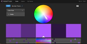  KULER est un site internet d'Adobe qui permet de créer des palettes de couleurs.