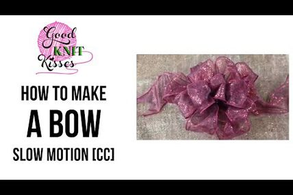 Crafts How to: Make a Bow (step by step 1 video)
