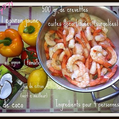 Crevettes au lait de coco