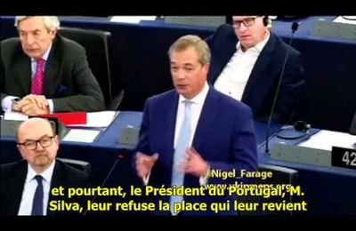 Nigel Farage - Intervention Parlement Européen Oct. 2015