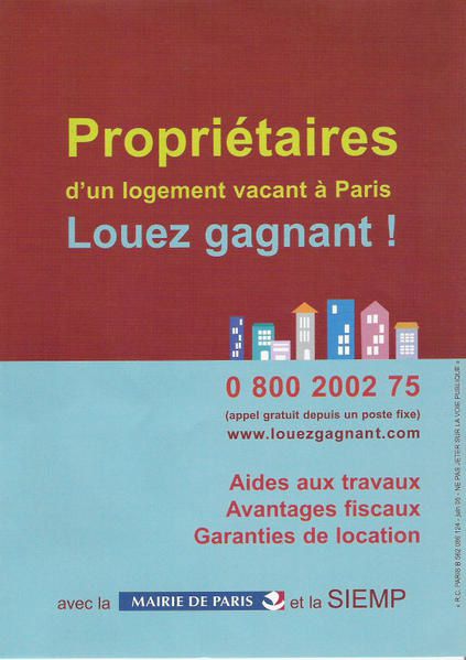 <ul>
    <li><strong>Promotion de la Mission logements vacants de la SIEMP sur divers supports : plaquette, encarts publicitaires dans la presse nationale et r&eacute;gionale, panneaux lumineux, panneaux en fa&ccedil;ade,&nbsp;rapport annuel d'activit&eacute;, salon de la Copropri&eacute;t&eacute;.</strong> </li>
    <li><strong></strong></li>
    <li><strong>CLIQUER SUR UNE PHOTO POUR L'AGRANDIR. POUR REVENIR A LA PAGE D'ACCUEIL, IL SUFFIT DE FERMER LA FENETRE.</strong> </li>
</ul>