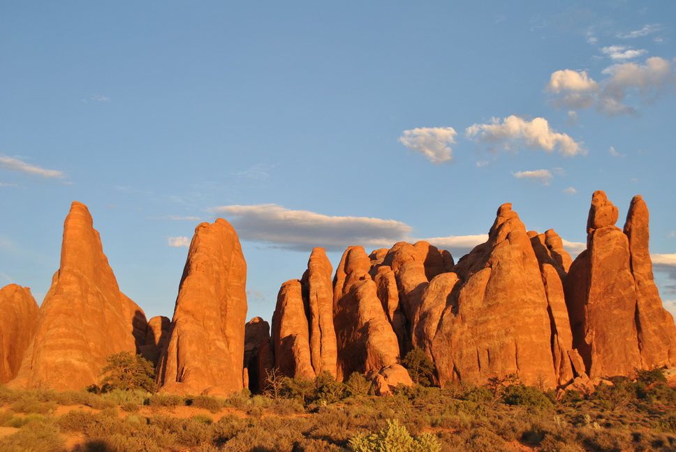 Ballade du lever au coucher du soleil à Arches National Park