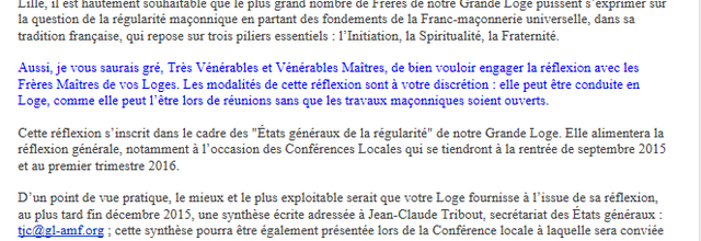 POURQUOI TANT DE FRERES DE LA GLAMF SONT EN DROIT D’ÊTRE DECUS…