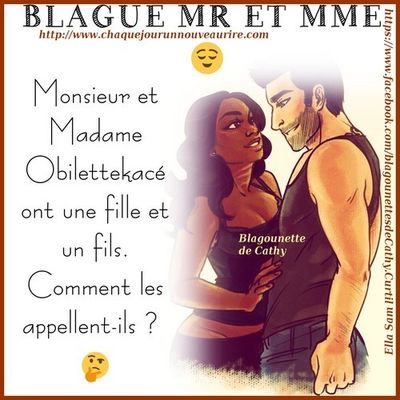 Blague sur le thème Mr et Mme