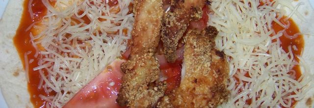 Fajitas au poulet croustillant.