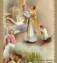 Offrir le Saint-Sacrifice de la Messe pour les âmes du Purgatoire
