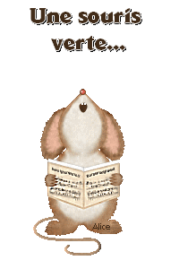 Une souris verte... - Livre - Chant - Gif animé - Gratuit