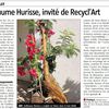 Guillaume Hurisse a sculpté un héron dans le bois flotté