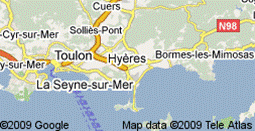 Hyères et la presqu'île de Giens