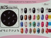 Stamping nail art Flowers Marque Konad® Tout compris