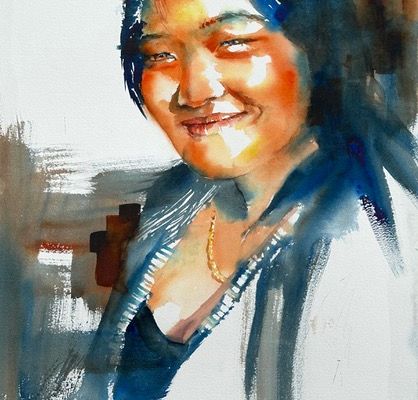 Claude Allègre  exposera et proposera un stage  au Landes aquarelle festival 2025 à Morcenx 40110