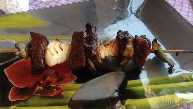 Brochettes de boeuf marinade sésame et cinq épices