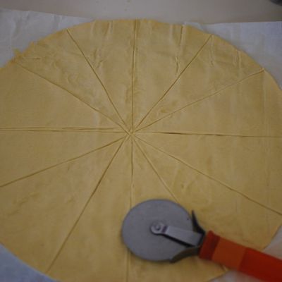 Croissants au jambon et fromage