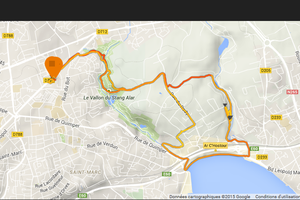 Objectif ...UT4M (165.7km/ 10550 D+) via (Euskal Trail/ Trail du Bout du Monde/???) (Courir Pour l'AAD)... mardi 17 Mars 2014... séance de côtes avec le Pirate dans la Vallée du Costour... 8 fois la Bosse des Chiens avec 1 min30s de récup en descente... Au total: 13.77km en 1h32min12sec/ vitesse moyenne: 09.00km/h / Dénivelé +545m -519m... @suivre 
