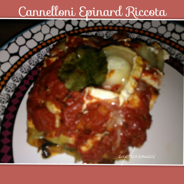 Cannelloni épinard ricotta