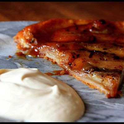 Tarte tatin à la banane de jamie oliver