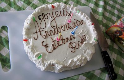 Quatrième anniversaire d'Esteban.