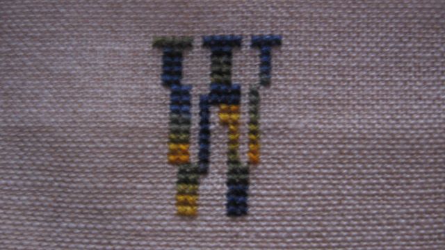 Alphabet dégradé Cocosophie - W