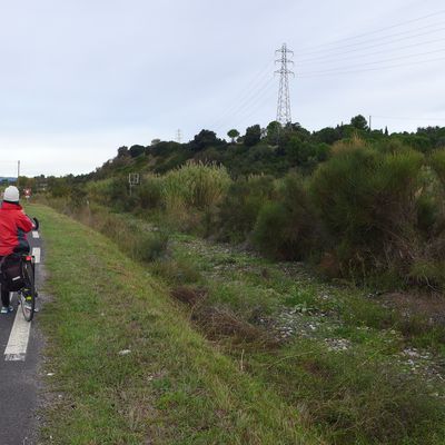 Tour de l'étang de Thau en suivant les anciennes voies ferrées puis la voie verte du Lido.