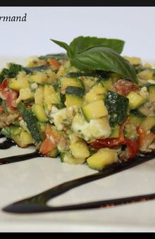 Tartare de courgettes