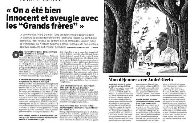 Une interview d'André GERIN à la Tribune de Lyon. 