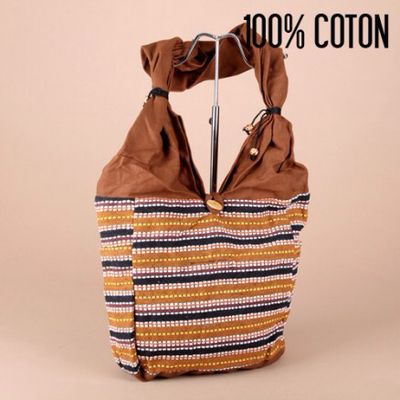 Besace Indienne Marron