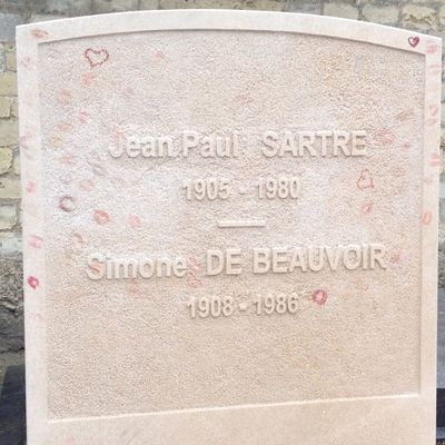 Sépulture de Jean Paul Sartre et Simone de Beauvoir - Cimetière Montparnasse - 14eme